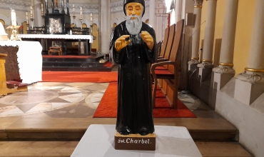 Czeladź: poświęcenie figury św. Szarbela