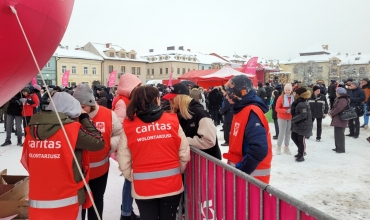 Olkusz: Wigilia Caritas na Rynku