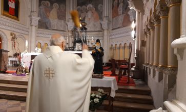 Czeladź: poświęcenie figury św. Szarbela