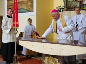Ponowne poświęcenie kościoła św. Floriana po pożarze